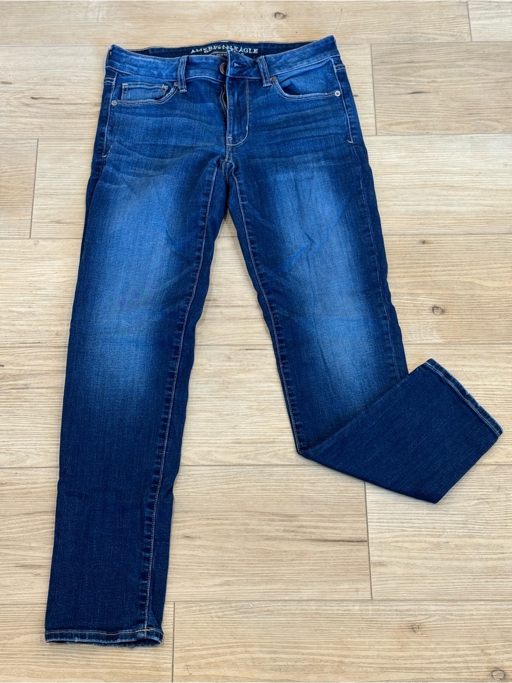 American Eagle Outfitters Dark Blue straight leg Jeans